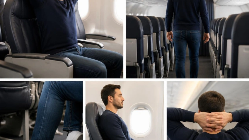 Take Breaks From Sitting During the Flight