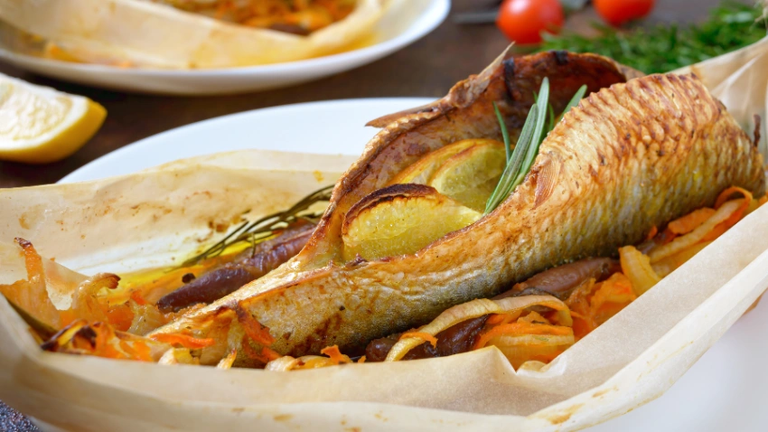 Easy Baked Fish With Roasted Vegetables